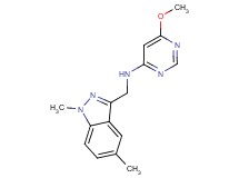 N-[(1,5-dimethyl-1H-indazol-3-yl)methyl]-6-methoxypyrimidin-4-amine