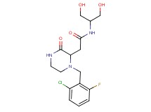 2-[1-(2-chloro-6-fluorobenzyl)-3-oxo-2-piperazinyl]-N-[2-hydroxy-1-(hydroxymethyl)ethyl]acetamide