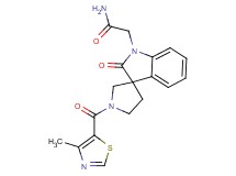 2-[1'-[(4-methyl-1,3-thiazol-5-yl)carbonyl]-2-oxospiro[indole-3,3'-pyrrolidin]-1(2H)-yl]acetamide