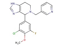 4-(3-chloro-5-fluoro-4-methoxyphenyl)-5-(pyridin-3-ylmethyl)-4,5,6,7-tetrahydro-1H-imidazo[4,5-c]pyridine