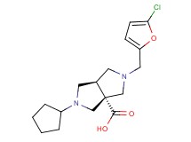 (3aR*,6aR*)-2-[(5-chloro-2-furyl)methyl]-5-cyclopentylhexahydropyrrolo[3,4-c]pyrrole-3a(1H)-carboxylic acid