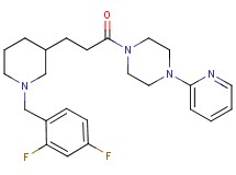 1-{3-[1-(2,4-difluorobenzyl)-3-piperidinyl]propanoyl}-4-(2-pyridinyl)piperazine