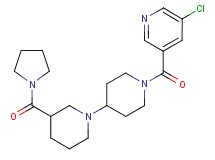 1'-[(5-chloropyridin-3-yl)carbonyl]-3-(pyrrolidin-1-ylcarbonyl)-1,4'-bipiperidine