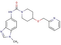 N-(1-methyl-1H-benzimidazol-5-yl)-4-(pyridin-2-ylmethoxy)piperidine-1-carboxamide