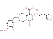 methyl 3-(3-fluoro-4-methoxybenzyl)-7-oxo-9-[2-(3-thienyl)ethoxy]-1,2,3,4,5,7-hexahydropyrido[1,2-d][1,4]diazepine-10-carboxylate