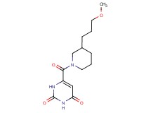 6-{[3-(3-methoxypropyl)-1-piperidinyl]carbonyl}-2,4(1H,3H)-pyrimidinedione