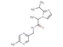 2-(2-isopropyl-1H-imidazol-1-yl)-N-[(5-methyl-2-pyrazinyl)methyl]propanamide
