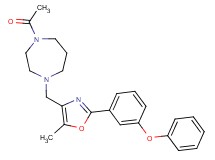 1-acetyl-4-{[5-methyl-2-(3-phenoxyphenyl)-1,3-oxazol-4-yl]methyl}-1,4-diazepane
