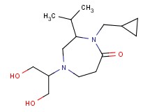 4-(cyclopropylmethyl)-1-[2-hydroxy-1-(hydroxymethyl)ethyl]-3-isopropyl-1,4-diazepan-5-one
