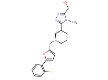 [5-(1-{[5-(2-fluorophenyl)-2-furyl]methyl}piperidin-3-yl)-4-methyl-4H-1,2,4-triazol-3-yl]methanol