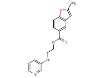 2-methyl-N-[2-(pyridin-3-ylamino)ethyl]-1-benzofuran-5-carboxamide
