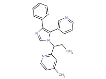 4-methyl-2-[1-(4-phenyl-5-pyridin-3-yl-1H-imidazol-1-yl)propyl]pyridine