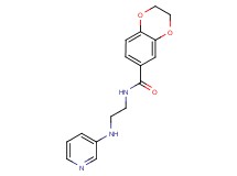 N-[2-(pyridin-3-ylamino)ethyl]-2,3-dihydro-1,4-benzodioxine-6-carboxamide