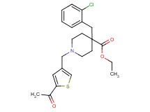 ethyl 1-[(5-acetyl-3-thienyl)methyl]-4-(2-chlorobenzyl)-4-piperidinecarboxylate