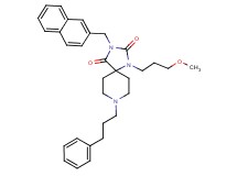 1-(3-methoxypropyl)-3-(2-naphthylmethyl)-8-(3-phenylpropyl)-1,3,8-triazaspiro[4.5]decane-2,4-dione
