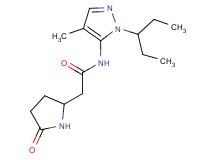 N-[1-(1-ethylpropyl)-4-methyl-1H-pyrazol-5-yl]-2-(5-oxopyrrolidin-2-yl)acetamide