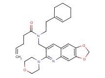 N-[2-(1-cyclohexen-1-yl)ethyl]-N-{[6-(4-morpholinyl)[1,3]dioxolo[4,5-g]quinolin-7-yl]methyl}-4-pentenamide