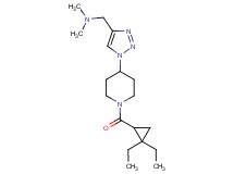 [(1-{1-[(2,2-diethylcyclopropyl)carbonyl]-4-piperidinyl}-1H-1,2,3-triazol-4-yl)methyl]dimethylamine trifluoroacetate