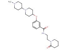 3-[(1'-methyl-1,4'-bipiperidin-4-yl)oxy]-N-[2-(2-oxo-1-piperidinyl)ethyl]benzamide