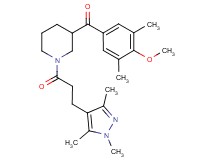 (4-methoxy-3,5-dimethylphenyl){1-[3-(1,3,5-trimethyl-1H-pyrazol-4-yl)propanoyl]-3-piperidinyl}methanone