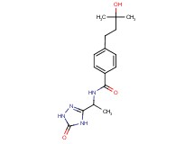 4-(3-hydroxy-3-methylbutyl)-N-[1-(5-oxo-4,5-dihydro-1H-1,2,4-triazol-3-yl)ethyl]benzamide