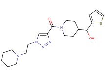 [1-({1-[2-(1-piperidinyl)ethyl]-1H-1,2,3-triazol-4-yl}carbonyl)-4-piperidinyl](2-thienyl)methanol