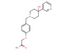 {4-[(4-hydroxy-4-pyridin-3-ylpiperidin-1-yl)methyl]phenoxy}acetic acid