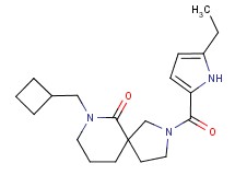 7-(cyclobutylmethyl)-2-[(5-ethyl-1H-pyrrol-2-yl)carbonyl]-2,7-diazaspiro[4.5]decan-6-one