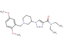 1-[1-(2,5-dimethoxybenzyl)-3-piperidinyl]-N,N-diethyl-1H-1,2,3-triazole-4-carboxamide