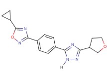 5-cyclopropyl-3-{4-[3-(tetrahydrofuran-3-yl)-1H-1,2,4-triazol-5-yl]phenyl}-1,2,4-oxadiazole