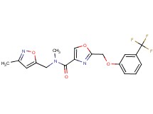 N-methyl-N-[(3-methyl-5-isoxazolyl)methyl]-2-{[3-(trifluoromethyl)phenoxy]methyl}-1,3-oxazole-4-carboxamide