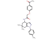 2-(4-acetylphenoxy)-N-[6,6-dimethyl-1-(4-methylphenyl)-4,5,6,7-tetrahydro-1H-indazol-4-yl]acetamide