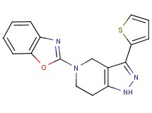 5-(1,3-benzoxazol-2-yl)-3-(2-thienyl)-4,5,6,7-tetrahydro-1H-pyrazolo[4,3-c]pyridine