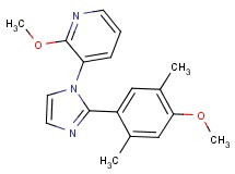 2-methoxy-3-[2-(4-methoxy-2,5-dimethylphenyl)-1H-imidazol-1-yl]pyridine