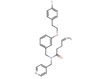 N-{3-[2-(4-fluorophenyl)ethoxy]benzyl}-N-(4-pyridinylmethyl)-4-pentenamide