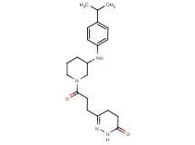 6-(3-{3-[(4-isopropylphenyl)amino]-1-piperidinyl}-3-oxopropyl)-4,5-dihydro-3(2H)-pyridazinone