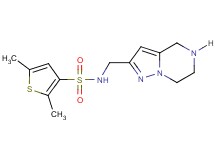 2,5-dimethyl-N-(4,5,6,7-tetrahydropyrazolo[1,5-a]pyrazin-2-ylmethyl)-3-thiophenesulfonamide hydrochloride
