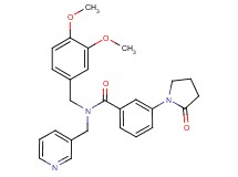 N-(3,4-dimethoxybenzyl)-3-(2-oxo-1-pyrrolidinyl)-N-(3-pyridinylmethyl)benzamide