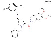 (3S,5S)-1-benzyl-5-[(6,7-dimethoxy-3,4-dihydro-2(1H)-isoquinolinyl)carbonyl]-N-(2,5-dimethylbenzyl)-3-pyrrolidinamine