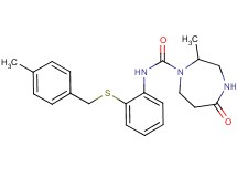 2-methyl-N-{2-[(4-methylbenzyl)thio]phenyl}-5-oxo-1,4-diazepane-1-carboxamide