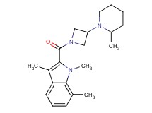 1,3,7-trimethyl-2-{[3-(2-methyl-1-piperidinyl)-1-azetidinyl]carbonyl}-1H-indole