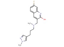 7-fluoro-3-({methyl[3-(1-methyl-1H-pyrazol-4-yl)propyl]amino}methyl)-2-quinolinol