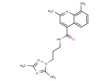 N-[3-(3,5-dimethyl-1H-1,2,4-triazol-1-yl)propyl]-2,8-dimethylquinoline-4-carboxamide