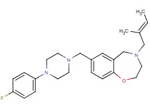 7-{[4-(4-fluorophenyl)-1-piperazinyl]methyl}-4-[(2E)-2-methyl-2-buten-1-yl]-2,3,4,5-tetrahydro-1,4-benzoxazepine