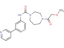 4-(methoxyacetyl)-N-(3-pyridin-3-ylphenyl)-1,4-diazepane-1-carboxamide