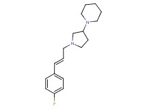 1-{1-[(2E)-3-(4-fluorophenyl)prop-2-en-1-yl]pyrrolidin-3-yl}piperidine