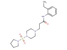 N-(2-ethylphenyl)-3-[4-(pyrrolidin-1-ylsulfonyl)piperazin-1-yl]propanamide