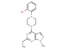 2-[4-(6-ethyl-1-methyl-1H-pyrazolo[3,4-d]pyrimidin-4-yl)-1-piperazinyl]phenol