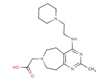 {2-methyl-4-[(2-piperidin-1-ylethyl)amino]-5,6,8,9-tetrahydro-7H-pyrimido[4,5-d]azepin-7-yl}acetic acid
