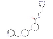 N-[2-(1H-pyrazol-4-yl)ethyl]-1'-(pyridin-3-ylmethyl)-1,4'-bipiperidine-3-carboxamide